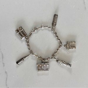 RARE Empire City Charm Bracelet Metropolitan Museum Of Art New York Silver